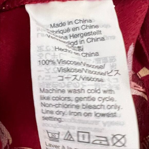 Madewell Novel Mini Shift Dress in Bird of Paradise Red Size Small - Picture 6 of 6